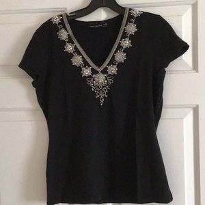 Beautiful black short sleeves top